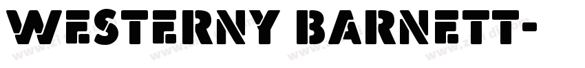 Westerny Barnett字体转换